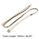 thumbnail image 3 of Ofertas Únicas 1 Pc Cadena de Cintura de Moda Cordón Ajustable para Mujeres Tono Negro y Dorado, 3 of 6
