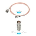 thumbnail image 3 of RG316 Coaxial Cables,BNC Male to UHF Male with Adapter Low Loss RF Coaxial Cable 6FT Orange 2Pcs, 3 of 6