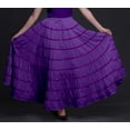 thumbnail image 3 of Phagun Women's Indian Clothing Violet Long Casual Skirt Maxi&nbsp;Summer Wear-20, 3 of 6