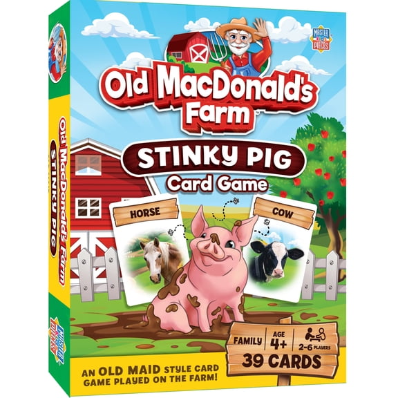 MasterPieces Games - Old MacDonald's Farm - Stinky Pig Card Game