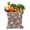 White-515, variant on Tropical Floral Canvas Shopping Tote, Reusable Summer Bag with Hawaiian Jungle Leaves Print, Lightweight and Eco-Friendly Handbag for Beach, School, or Resort