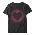 thumbnail image 4 of IROINNID Women's Casual Comfy Printed T-shirt Round Neck Short Sleeve Streetwear Loose Tops, 4 of 4
