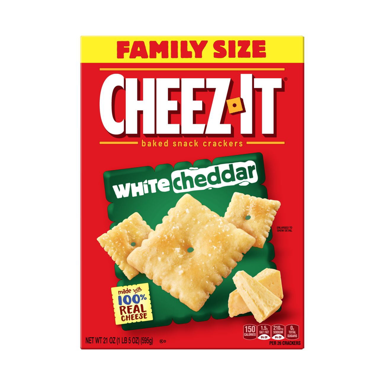 Cheez It Baked Snack Cheese Crackers White Cheddar Family Size