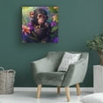 thumbnail image 4 of Canvas Wall Art - RomantzArt 'Paradise Pets Charlotte' Wall Art for Living Room, Bedroom, or Office DÃ©cor by Trademark Fine Art - 14 x 14 Inches, 4 of 4