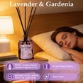 thumbnail image 2 of LA BELLEFÉE Reed Diffuser Set, 4-Pack 4x50ml, Lavender Essential Oil Infused with Gardenia, Sage, Chamomile & Sandalwood Scents Home Fragrance, 2 of 8