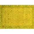 thumbnail image 1 of Ahgly Company Indoor Rectangle Abstract Yellow Modern Area Rugs, 4' x 6', 1 of 4