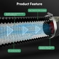 thumbnail image 3 of Dryer Vent Hose, 6" Insulated Flexible 25FT Long Duct with 2 Clamps, Heavy-Duty Three-Layer Protection for Heating Cooling HVAC Ventilation, Black, 3 of 7