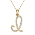 thumbnail image 3 of Initial I Letter Necklace Diamond Necklaces Women-Men 18K Gold Chain Gift Box Authenticity Cards, 3 of 4