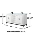 thumbnail image 7 of Wyndham Collection WCH515172DBNCMUNSMXX Marlena 72" Free Standing Double Basin Vanity Set, 7 of 7