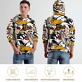 thumbnail image 3 of Looney Tunes Cartoons Hoodie 3D Print Pullover Hooded Long Sleeve Sweatshirts Tops Blouse with Pocket for Mens Womens, 3 of 7