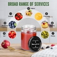 thumbnail image 2 of SOONTRANS Mason Jars 16oz, 12 Pack Regular Mouth Glass Jars With Lid Salad Jars with Stickers Canning Jars, Condiment Pots Pickling Home Decor Overnight Oats Fruit Preserves Jam Jelly Food Relishes, 2 of 7