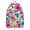 Boho Daisy Bloom, variant on Abstract Plaid Pattern School Backpack, Retro Checkered Print Daypack with Colorful Geometric Design for Daily Use