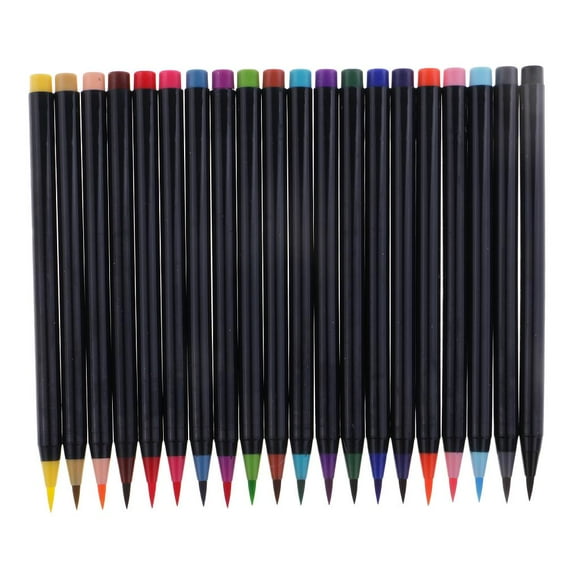 de de acuarela de 20 colores con punta de flexible, profesion para dibujar, , colorear, dibujar, manga, cómic, no tóx perfecl Bolígrafos de cepillo acuarela