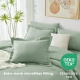 thumbnail image 3 of Full Comforter Set Sage Green, 7 Pieces Bed in a Bag, Bedding Comforter Set with Sheets, All Season Boho 7PC Bed Sets with Comforter, Fitted Sheets, Flat Sheets, Pillow Shams and Pillowcases, 3 of 17