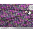 thumbnail image 3 of Soimoi Cotton Duck Fabric Leaves & Azalea Floral Print Fabric by the Yard 42 Inch Wide, 3 of 3