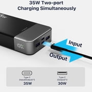 A2651 NOBIS Portable Power Bank 20000mAh, 35W Portable Charger, Battery Pack Fast Charging, PD3.0 QC4.0 Phone Battery Pack with LED Display for iPhone 16 15 14, Galaxy, Tablet, Switch, etc