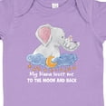thumbnail image 4 of Inktastic My Nana Loves Me to the Moon and Back Elephant Family Boys or Girls Baby Bodysuit, 4 of 5