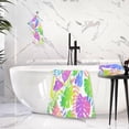 thumbnail image 6 of Beautiful Colorful Neon Leaves Bath Towel Set, Towel Set of 2, Skin-Friendly, Comfortable, Absorbent, Suitable for Bathroom, Travel, Hotel Wash cloth, 6 of 7