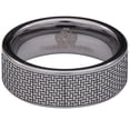 thumbnail image 2 of Weave Tungsten Carbide Ring, 2 of 9