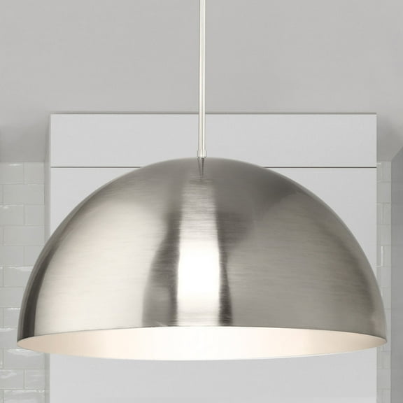 Luxury Mid Century Modern Pendant, Brushed Nickel, UHP4794