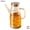 Transparent, variant on Large Glass Oil Dispenser Jar With Spout 600ml 800ml 1000ml Transparent Amber Kitchen Storage