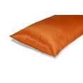 thumbnail image 2 of Aiking Home 400TC Colorful Bridal Satin Body Pillowcase with Zipper Closure, 54 by 19 inch (Orange), 2 of 4