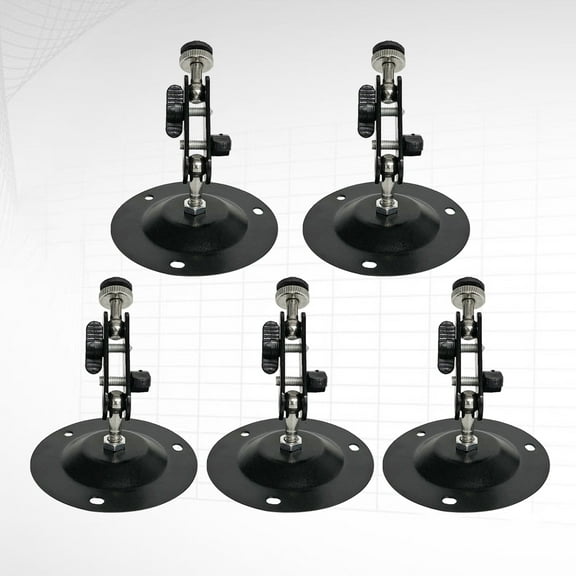 Toddmomy 5Pcs Black Rotatable Camera Wall Mount for Home Camera Stand