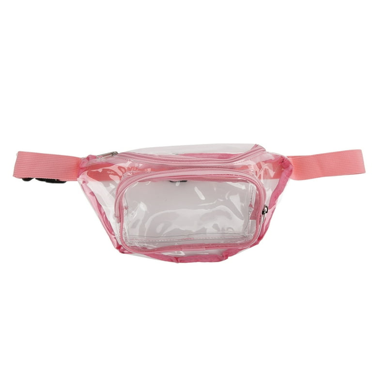 Pink transparent fanny pack hotsell