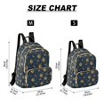 thumbnail image 2 of FORMRS Mini Backpack Purse for Women Quilted Travel Daypack Casual Shoulder Bag, Blue Sun Moon Pattern, 2 of 7