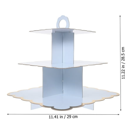 

Cake Holder 3 Tiered Modern Cake Stand Disposable Desktop Cake Holder Supply