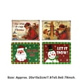thumbnail image 3 of Naiovety Letrero de rectangular para Navidad, muñeco de nieve decorativo de dibujos animados, decoración de mesa, placa para álbum de Kits de decoración para fiestas Tipo 3, 3 of 6