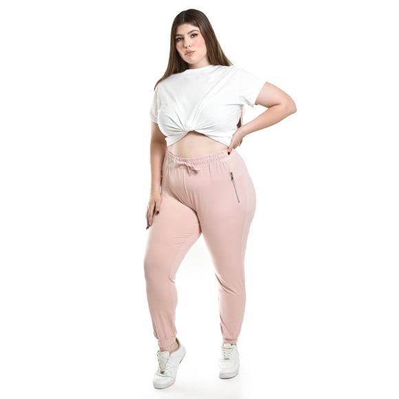 Pantalón jogger Roman Fashion/Tallas Extras, 6000 (Rosa) rosa 38