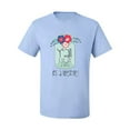 thumbnail image 2 of Wild Bobby, Y'all Is Not Word It's A Word Southern Artsy Jar with Flowers Pop Culture Men's Graphic T-Shirt, Light Blue, 2XL, 2 of 3