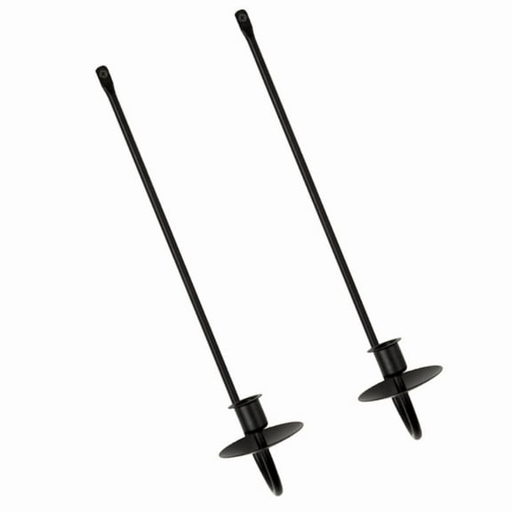 Set of 2 Black Candle Wall Sconce Hanging Candlestick for Living Room Decoration
