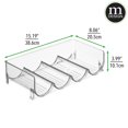 thumbnail image 4 of mDesign Plastic Free-Standing Stackable 4 Bottle Storage Rack - 4 Pack , Clear, 4 of 9