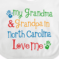 thumbnail image 4 of Inktastic North Carolina Grandma Loves Me Boys or Girls Baby Bib, 4 of 4