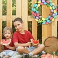 thumbnail image 6 of Junepar Easter Wreaths for Front Door 11" Boho Grapevine Easter Spring Door Wreath with Colorful Eggs for Indoor Outdoor Window Mantel Farmhouse Wall Party Decor, 6 of 7