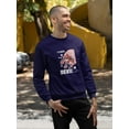 thumbnail image 2 of Cheerful Devil Techno Style Sweatshirt Men -Image by Shutterstock, Male Medium, 2 of 4