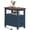 Blue, variant on VVFLU Farmhouse End Table with Charging Station, Cherry Nightstand Narrow, Skinny Slim Small, Bedroom
