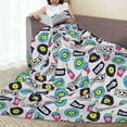 thumbnail image 6 of Fuzoiu American Musical Print Ultra-Soft Micro Fleece Blanket,All Seasons Flannel Throw, Lightweight Blanket for Bed, Sofa, Couch, Movie Night, Camping, and Travel-60"x50", 6 of 7