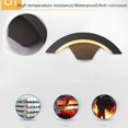 thumbnail image 4 of Aplique de pared exterior con detector de movimiento 18W LED SMD 3000K Luz de pared blanca cálida Impermeable IP65 Aluminio/Porche Terraza Jardín Luz 29,5 cm-, 4 of 5