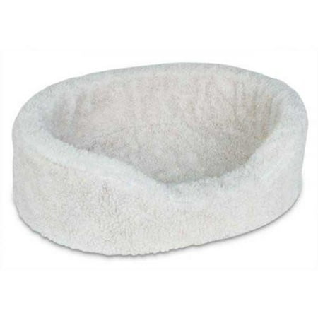 Plush Lounger Dog Bed Natural Berber/Extra Small