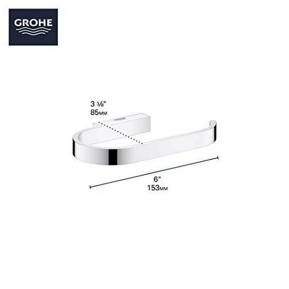 GROHE 41068EN0 Selection Toilet Paper Holder, Brushed Nickel