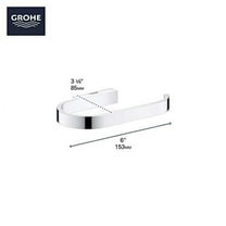GROHE 41068EN0 Selection Toilet Paper Holder, Brushed Nickel