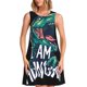 thumbnail image 1 of Easygdp Hungry Tyrannosaurus para Vestido Transpirable de Mujer, Vestido Suelto de Manga Corta con Pliegues y Bolsillos para el Verano, 1 of 7