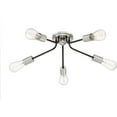 thumbnail image 4 of Quoizel Latitude 5-Light 28" Ceiling Light in Earth Black, 4 of 4