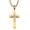 gold crystal, variant on Men's Cross Pendant Necklace Large Stainless Steel Cross Pendant Necklace for Men Women
