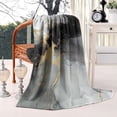 thumbnail image 2 of Gray Black Gold Marble Pattern Blanket,Comfortable Soft Flannel Throw Blanket,All Season,Warm Lightweight Blankets for Sofa Bed Couch Living Room Chair,60"x80", 2 of 4