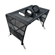 Foldable Pet Grooming Table with Restraint Straps, Washing Station for Nail Trimming Ear Cleaning Bathing, Portable Elevated Cat Dog Grooming Stand