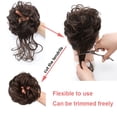 thumbnail image 2 of Dylanm Women Bleach Blonde Hair Buns, Curly Wavy Ponytail Hair Scrunchies, Hair Extensions Wrap Messy Hair Bun, 2 of 6
